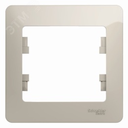 Рамка GLOSSA GSL000901 1пост молочный