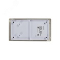 Блок GLOSSA GSL000272 розетка + 2кл выключатель бежевый
