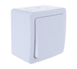 Выключатель IEK Гермес Plus 10А IP54 ВС20-1-0-ГПБ бел.