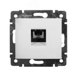 Legrand Valena 774438 Розетка1*RJ11 4контакта,1вывод, белая 
