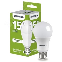 Лампа GENERICA LED15 15W E27 4000k