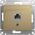 Розетка GLOSSA GSL000481к RJ45 компьют. в рамку титан