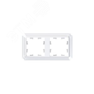 Рамка AtlasDesign ATN100102 2-ая ANTIQUE белый