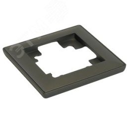 Рамка STEKKER PFR00-7001-06 1-я графит пластик, серия КАТРИН