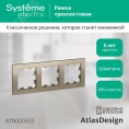 Рамка AtlasDesign ATN000503 3-ая шампань