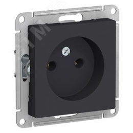 Розетка AtlasDesign ATN001041 б/з карбон, механизм