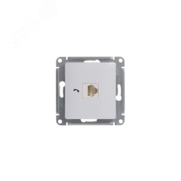 Розетка GLOSSA GSL000181T RJ11 в рамку белый