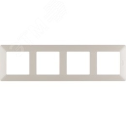 Legrand Valena-L 754044 рамка 4-поста сл.кость