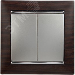 Legrand Valena 770105 Выключатель 2кл. алюм. 