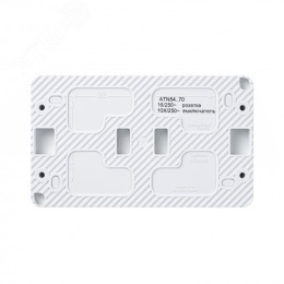 Блок AtlasDesign PROFI54 ATN540170 розетка с/з +1 кл выкл., белый
