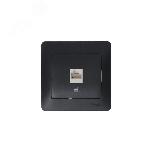 Рамка GLOSSA GSL000701 1пост антрацит
