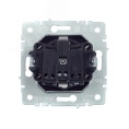 Розетка IEK BRITE 1-ная c/з сталь