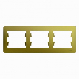 Рамка GLOSSA GSL001003 3поста фисташка
