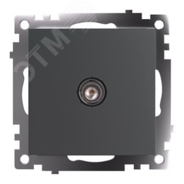 Розетка TV STEKKER GLS00-7108-06 графит, (механизм) серия КАТРИН