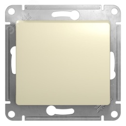 Переключатель GLOSSA GSL000271 1кл, перекресный, бежевый