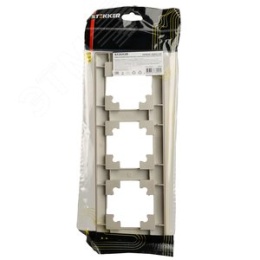 Рамка STEKKER PFR00-7003-02 3-я шампань пластик, серия КАТРИН