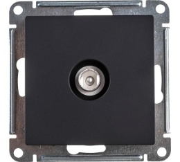 Розетка AtlasDesign ATN001093 TV карбон, механизм
