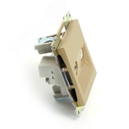 Розетка RJ-45 STEKKER GLS00-7106-08 TV+комп, золото, (механизм) серия КАТРИН