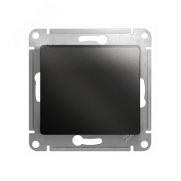 Переключатель GLOSSA GSL000771 1кл, перекресный, антрацит