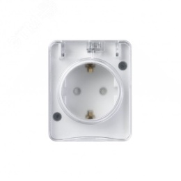 Розетка AtlasDesign PROFI54 ATN540145 1-ая с/з белый
