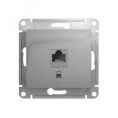 Розетка GLOSSA GSL000381 RJ45 алюм.