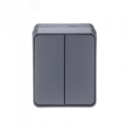 Выключатель AtlasDesign PROFI54 ATN544051 2кл антрацит