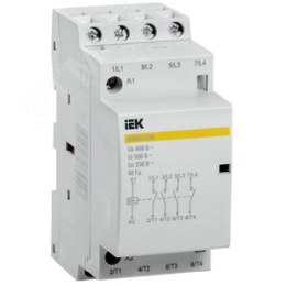 Контактор модульный IEK КМ20-22М 20А 4П 2НО+2НЗ, 