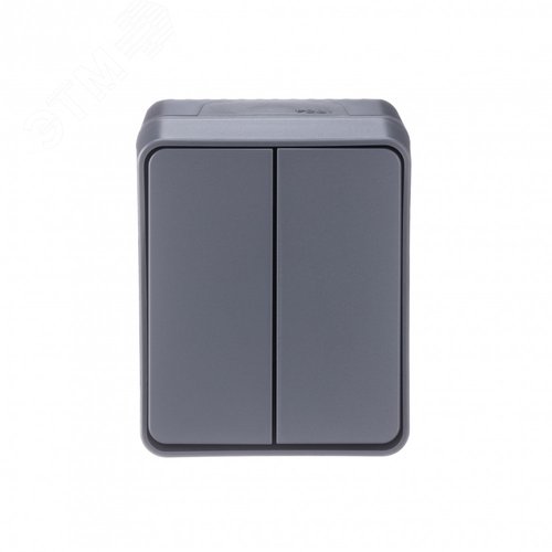 Выключатель AtlasDesign PROFI54 ATN544051 2кл антрацит