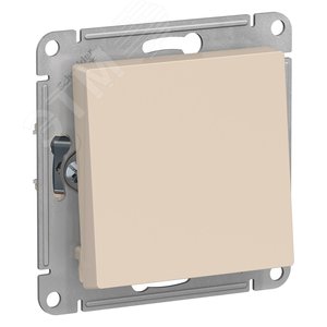 Переключатель AtlasDesign ATN000261 1кл, бежевый, механизм