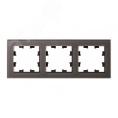 Рамка AtlasDesign ATN320603 3-ая Стекло мокко