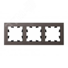 Рамка AtlasDesign ATN320603 3-ая Стекло мокко