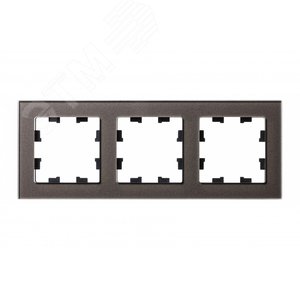 Рамка AtlasDesign ATN320603 3-ая Стекло мокко