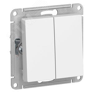 Переключатель AtlasDesign ATN000165 2кл, белый, механизм