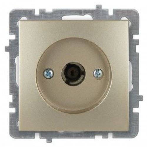 Розетка NILSON 24140428 СУ 1ая TV. шампань