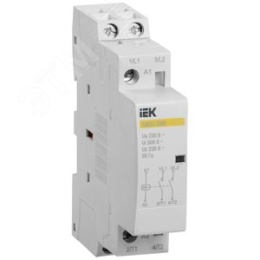 Контактор модульный IEK КМ20-20М 20А 2П, 2НО  220В, 