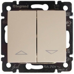 Legrand Valena 774314 выключатель кнопочн. управл.жалюзи  сл.кость 