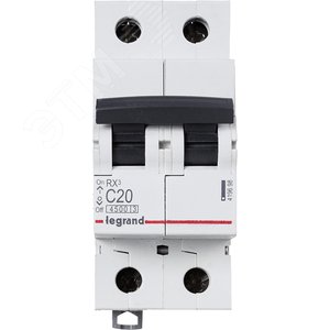Авт.выкл. Legrand RX3 С20А 2П 6000 419698