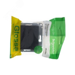 Переключатель GLOSSA GSL000761 1кл, механизм, антрацит