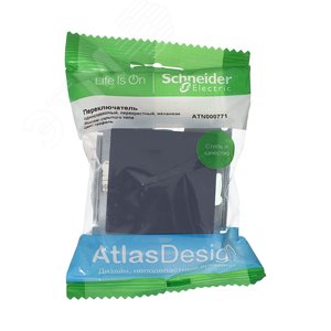Переключатель AtlasDesign ATN000771 1-кл перекрестный, грифель