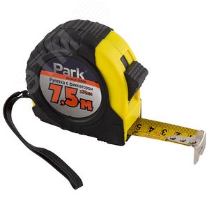 Рулетка PARK 7,5м*24мм с фиксатором(Вихрь)