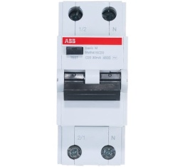 Автоматический диф.тока ABB 2п 20А 30мА Basic M АВДТ