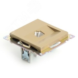 Розетка RJ-45 STEKKER GLS00-7107-08 золото, (механизм) серия КАТРИН