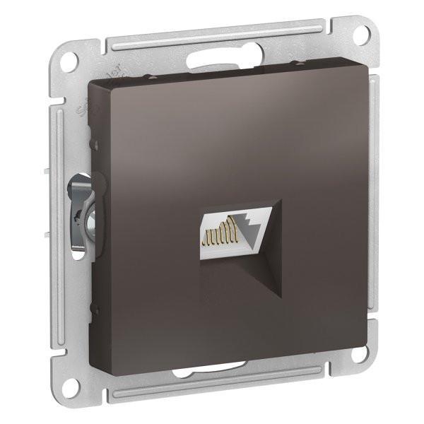 Розетка AtlasDesign ATN000683 RJ45 механизм мокко