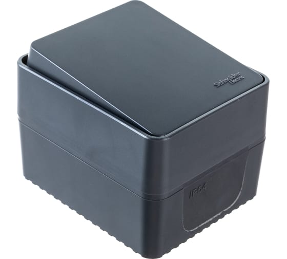Выключатель AtlasDesign PROFI54 ATN544011 1кл антрацит