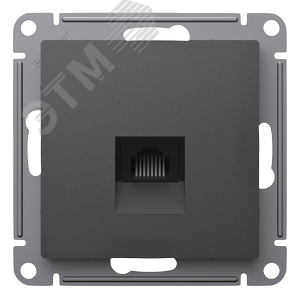 Розетка AtlasDesign ATN001483 RJ45 базальт, механизм