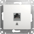 Розетка GLOSSA GSL000181к RJ45 компьют. в рамку белая