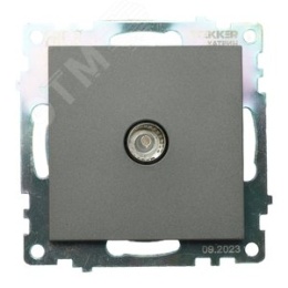 Розетка TV STEKKER GLS00-7108-06 графит, (механизм) серия КАТРИН