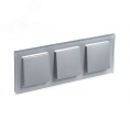 Рамка AtlasDesign ATN320303 3-ая Стекло алюминий