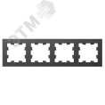 Рамка AtlasDesign ATN001404 4-ая базальт
