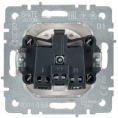 Розетка IEK BRITE 1-ная c/з белый